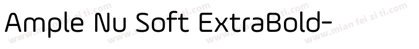 Ample Nu Soft ExtraBold字体转换